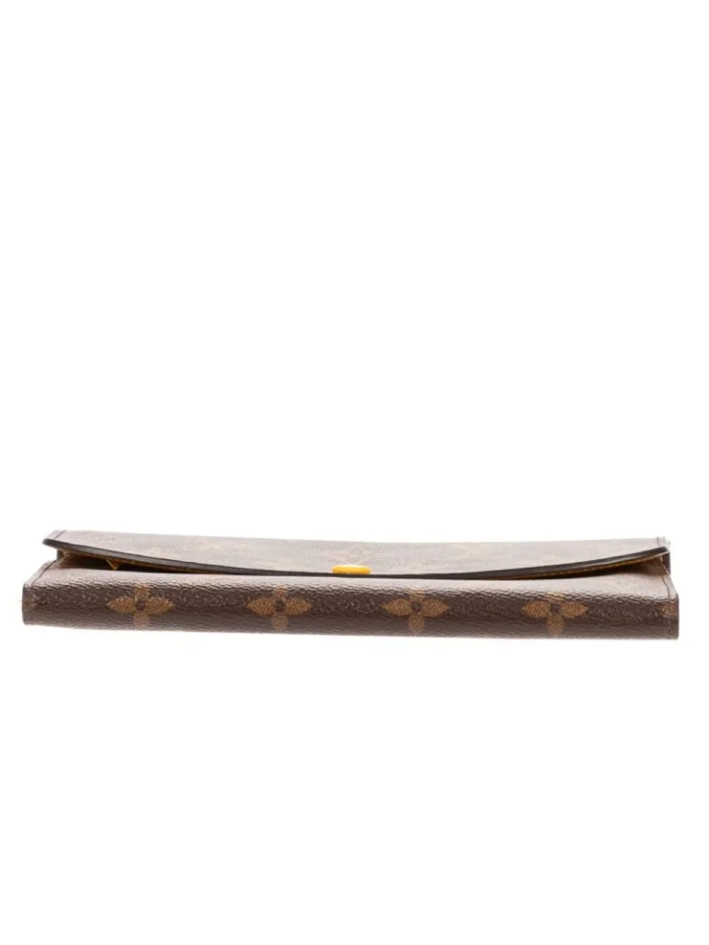 Louis Vuitton Emily Brown Yellow Monogram Canvas Wallet